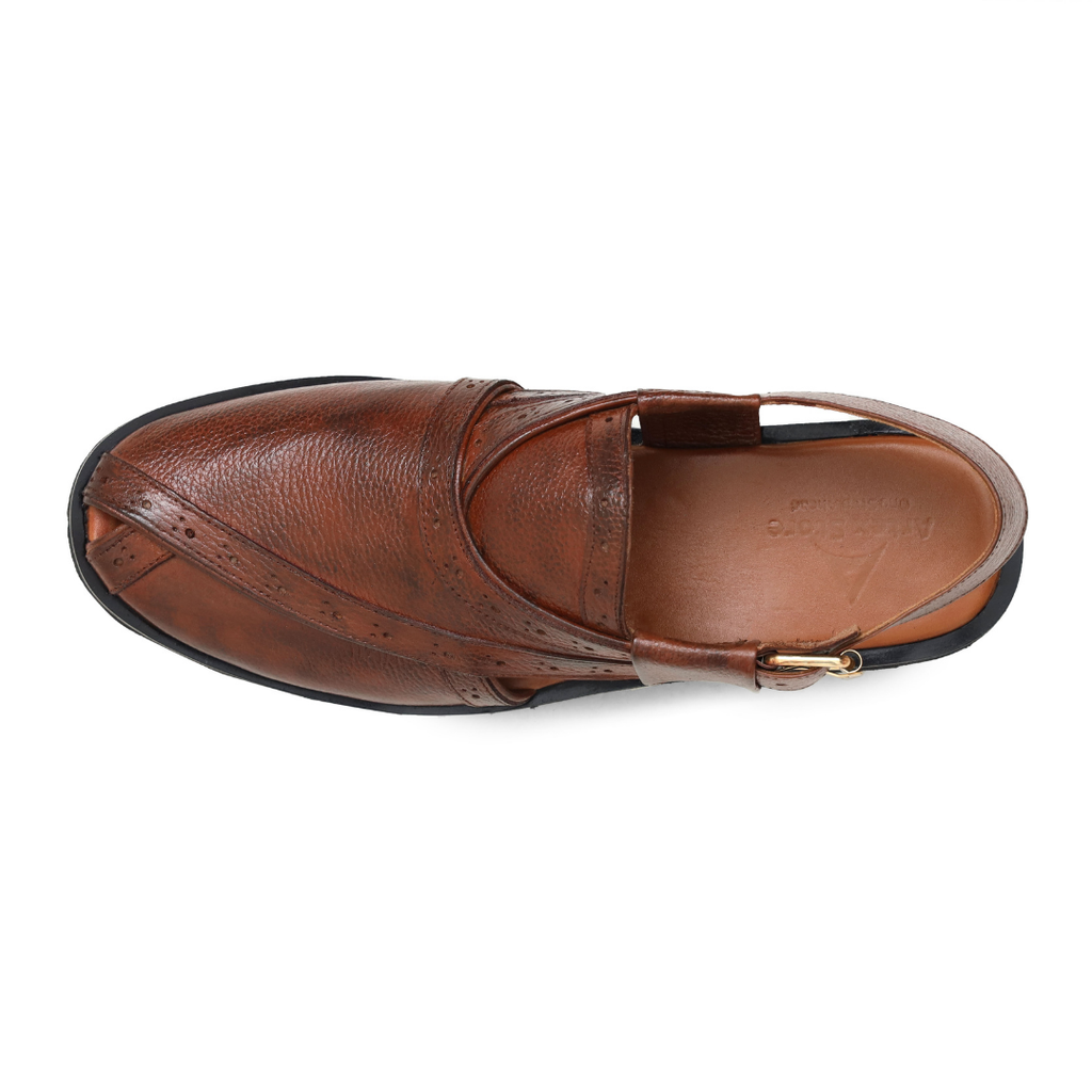 Classic Brown Leather Kheri Chappal for Men | Handmade – Artex