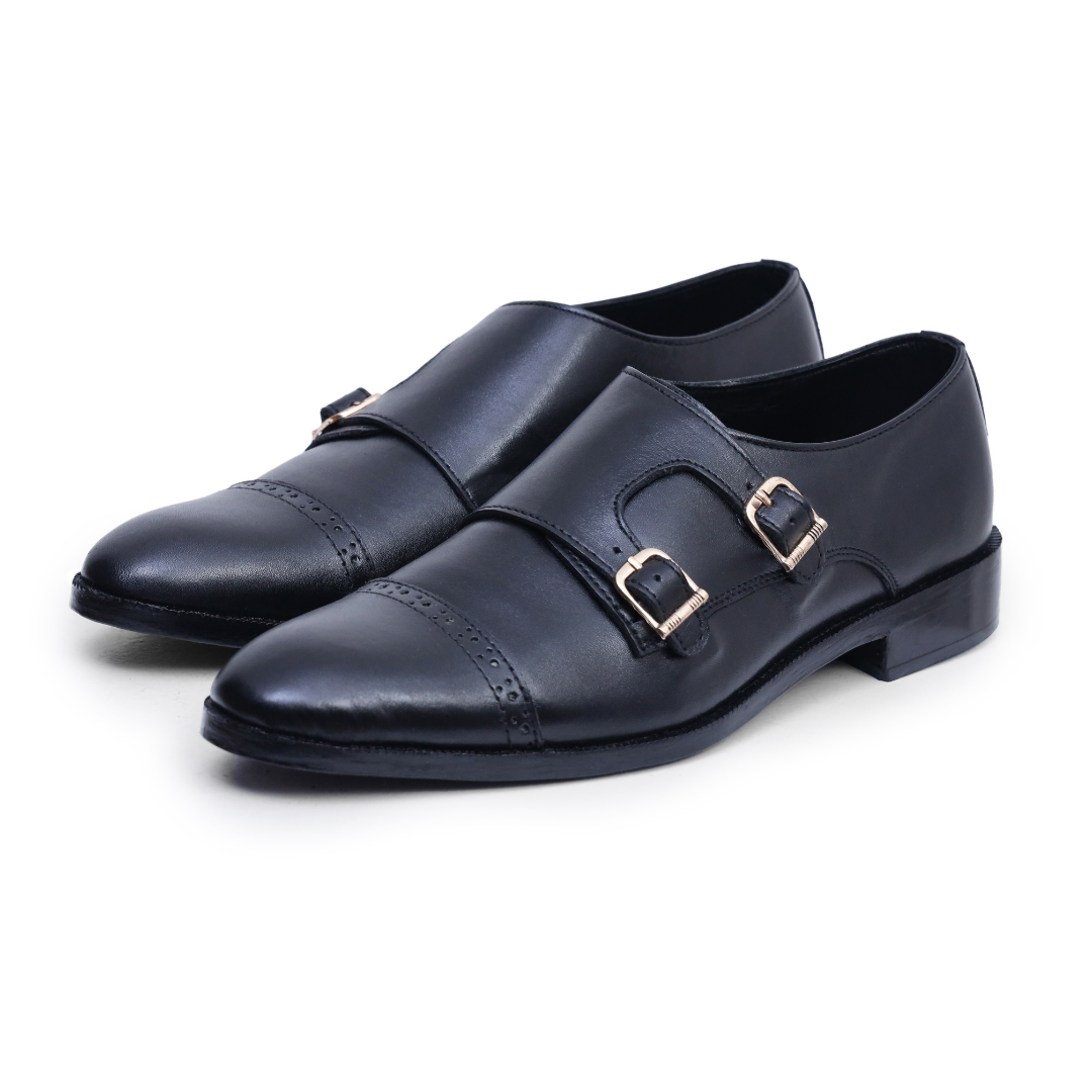Black Brogue Leather Shoes | Stylish Men’s Footwear – Artex