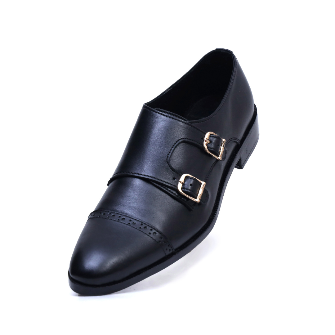 Black Brogue Leather Shoes | Stylish Men’s Footwear – Artex
