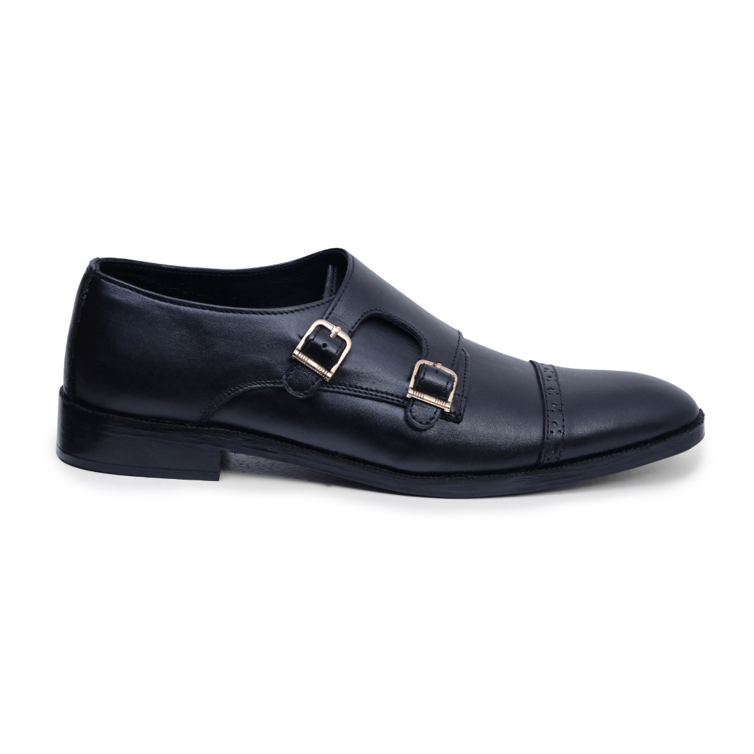 Black Brogue Leather Shoes | Stylish Men’s Footwear – Artex