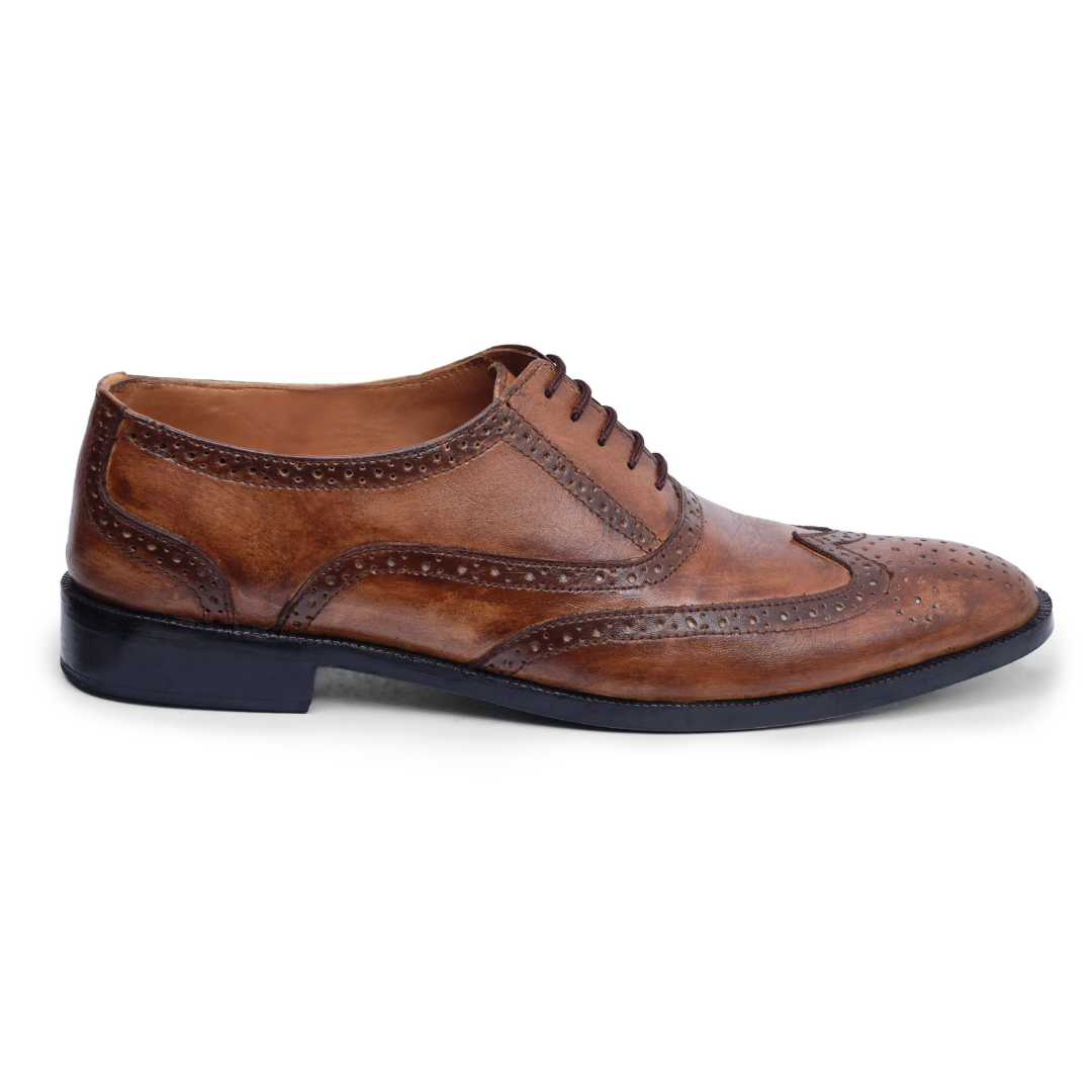 Brown Oxford Leather Shoes | Elegant Men’s Shoes – Artex